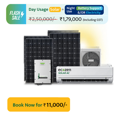 Ecozen Solar AC (1.5 Tons AC, 3 kW Solar, Hybrid Inverter, Direct drive)