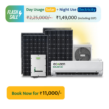 Ecozen Solar AC (1.5 Tons AC, 3 kW Solar, Hybrid Inverter, Direct drive)