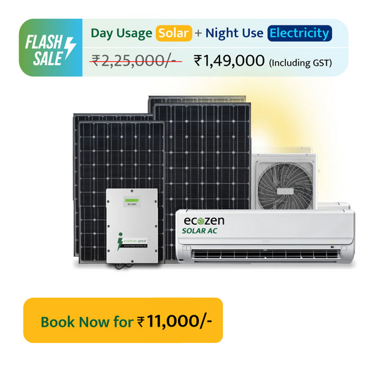 Ecozen Solar AC (1.5 Tons AC, 3 kW Solar, Hybrid Inverter, Direct drive)